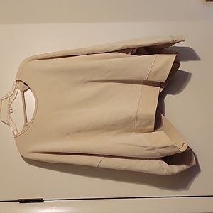 Cozy open back sweatshirt